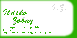 ildiko zobay business card